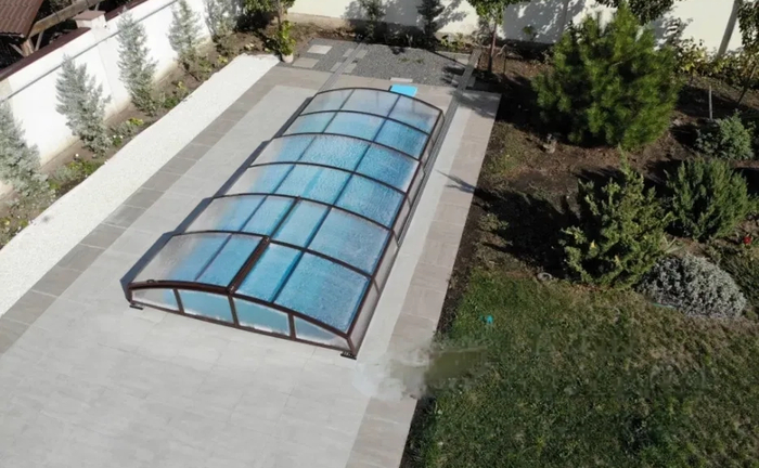 Раздвижные павильоны для бассейнов, накрытие бассейна, защита бассейна Раздвижные павильоны для бассейнов, накрытие бассейна, защита бассейна