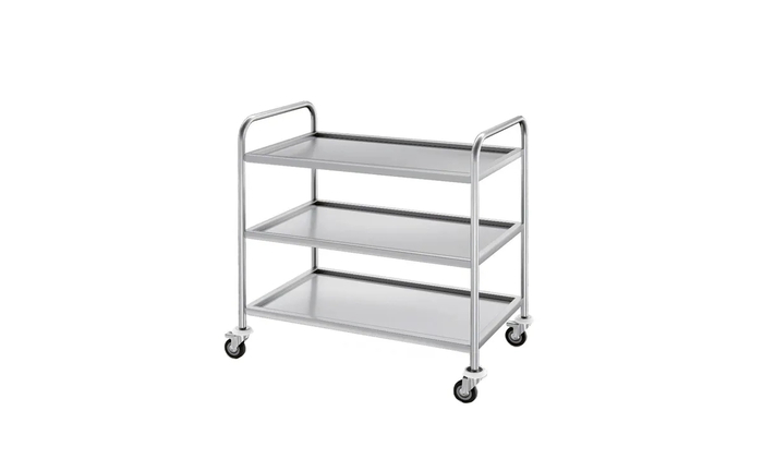 Сервірувальний візок з нержавіючій сталі