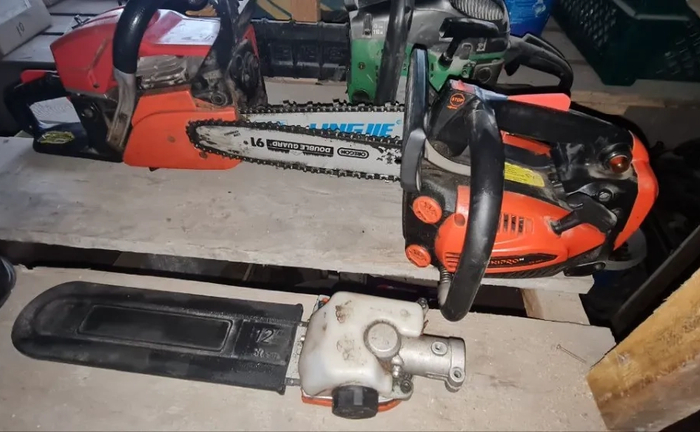 Потужна бензопила - готова до роботи! Потужна бензопила - готова до роботи!