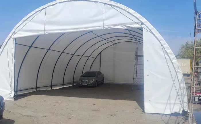 Тентовий ангар 16*10*5 метрів, склад, тимчасове приміщення.