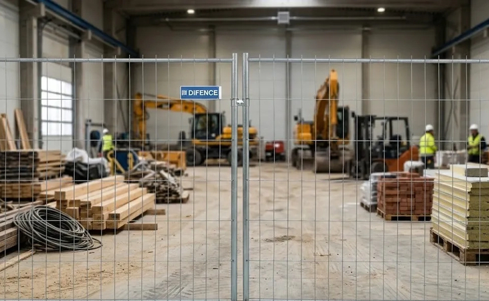 Мобільне огородження Тип F2. Швидкий монтаж на блоки без фундаменту.