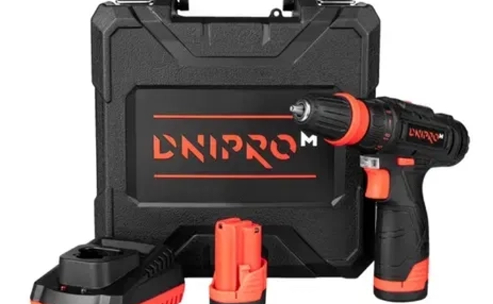 Акумуляторний дриль-шуруповерт Dnipro-M. Акумуляторний дриль-шуруповерт Dnipro-M.