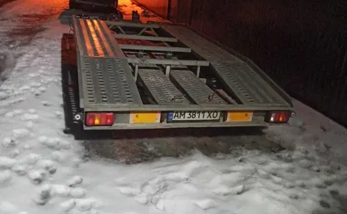 Платформа-лафет для перевезення транспорту Платформа-лафет для перевезення транспорту