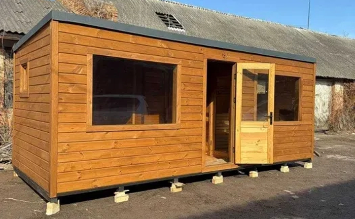 Готова баня 6*2,4 м. з котлом на дровах__в наявності та під замовлення Готова баня 6*2,4 м. з котлом на дровах__в наявності та під замовлення