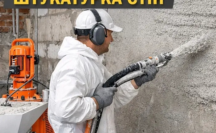 Машинна штукатурка стін. Якість гарантуємо.
