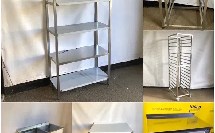 Стелажі з нержавіючої сталі для ресторанів, кейтерінгу, реклами Стелажі з нержавіючої сталі для ресторанів, кейтерінгу, реклами