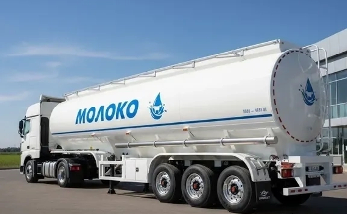 Харчова автоцистерна для перевезення молока
