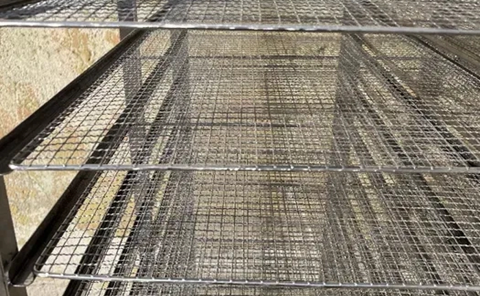 Стелаж-шпилька дворядна під гастроємкість з неіржавкої сталі