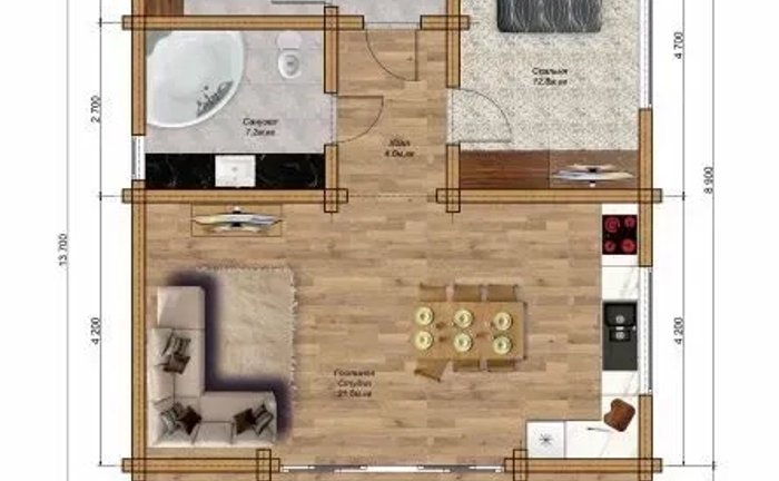 Проекты Деревянных Домов "Под Ключ". Индивидуальное Проектирование и Готовые Решения!