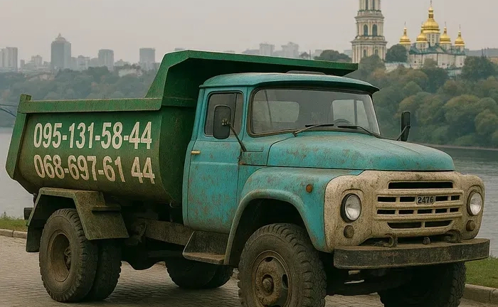 Вивіз сміття. Київ Лівий берег.