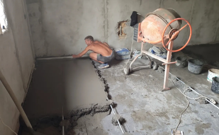 Бетонные работы. Фундаменты. Стяжки пола.