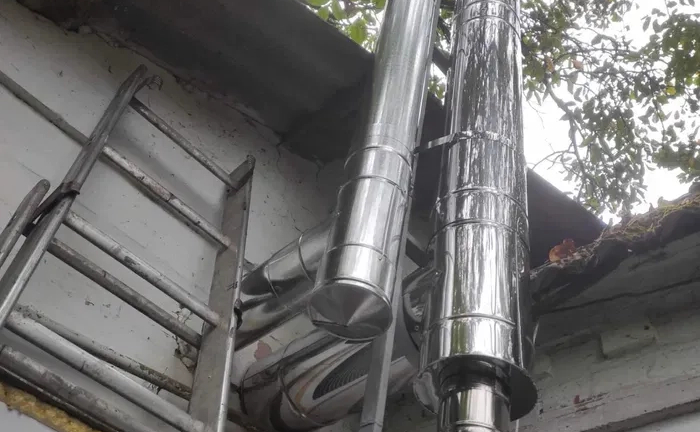 Монтаж димохода/Виробництво димоходів/Димохід з нержавійки