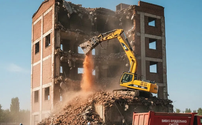 Демонтаж будівель та споруд з цегли