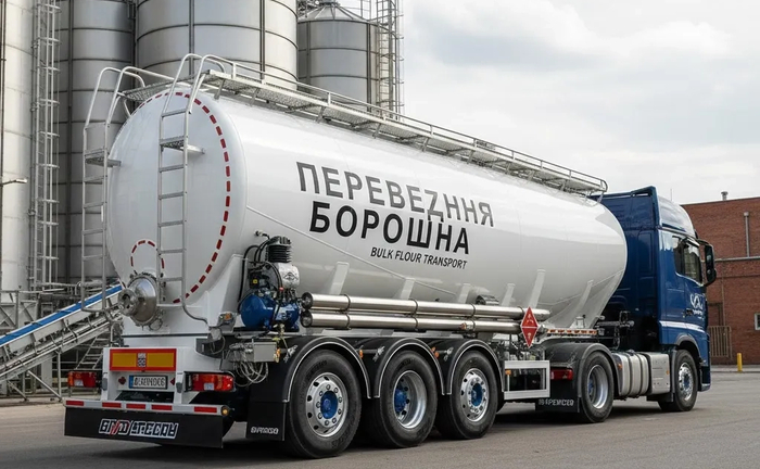 Цистерна для перевезення борошна Цистерна для перевезення борошна