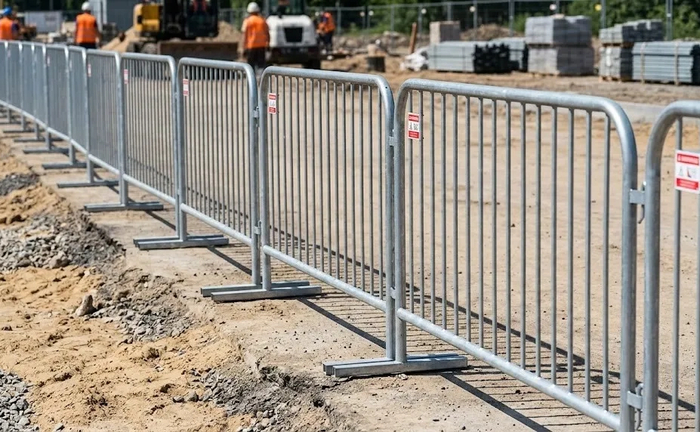 Мобільне огородження Тип C2 — переносне металеве бар’єрне огородження