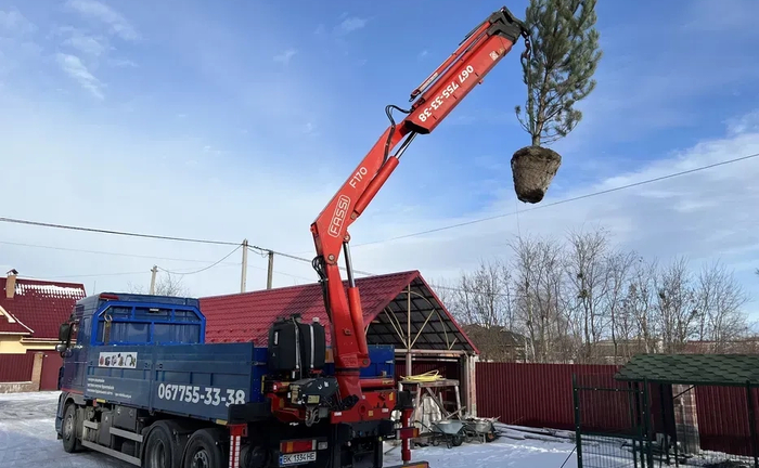 Послуги крана-маніпулятора 14т: доставка будматеріалів та монтаж Послуги крана-маніпулятора 14т: доставка будматеріалів та монтаж