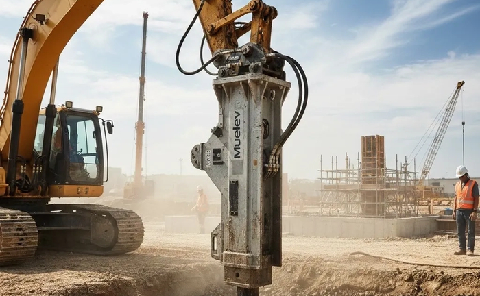 Віброзанурювач Mueller MS-24HFV — занурення шпунтів, паль і балок Віброзанурювач Mueller MS-24HFV — занурення шпунтів, паль і балок