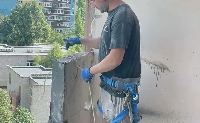 Демонтаж, Демонтажні роботи, Алмазна різка отворів буріння