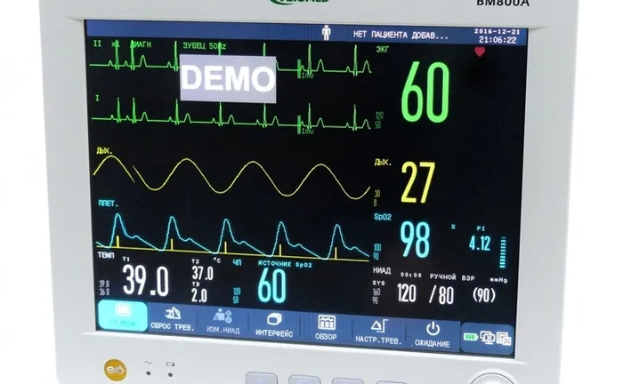 ВМ800А для контролю основних фізіологічних параметрів пацієнтів