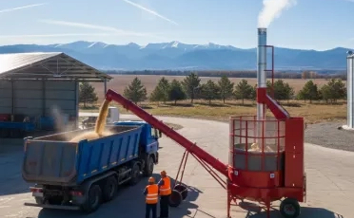 Зерносушарка мобільна. Львівська обл.