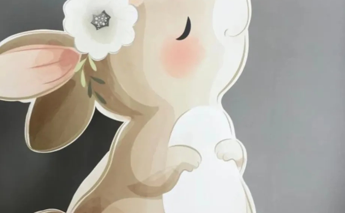 Зайчик з метеликом ростова фігура для фотозони