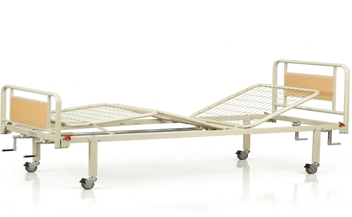 Ліжко трисекційне на колесах, зручне та мобільне Ліжко трисекційне на колесах, зручне та мобільне