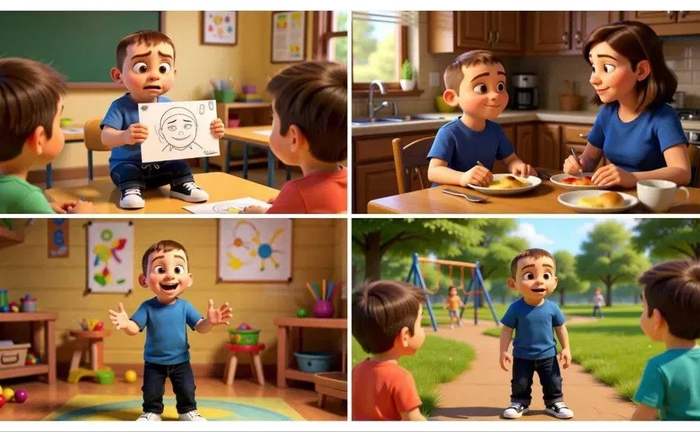 Персональний мультфільм! Ваша дитина – головний герой! По фото + ім'я