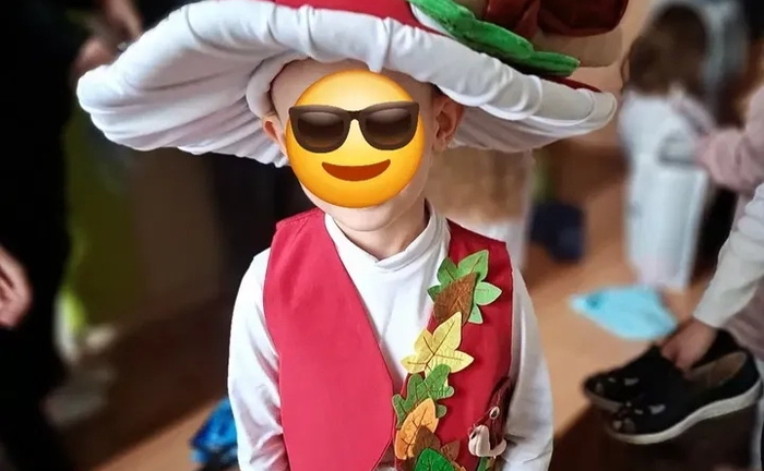 Мухомор, білий гриб костюм для діток
