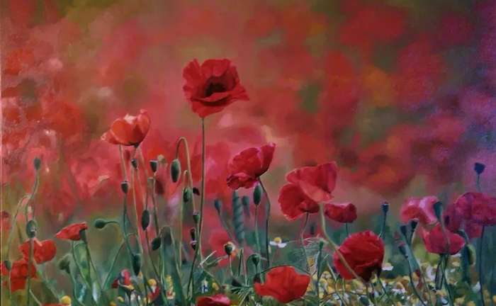 Картини природи, квітів, пейзажі, олією на полотні продам