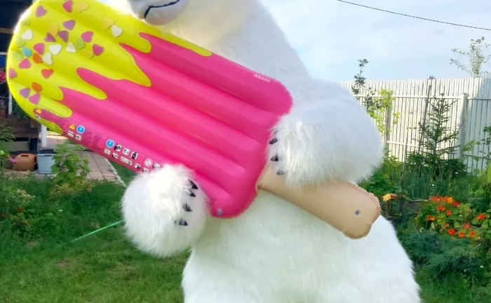 Білий ведмідь Дніпро ростова лялька стриптиз аніматор панда Днепр.