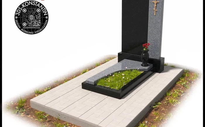 3D макет (3D моделювання) пам'ятників, огорожі. Розміри. Оформлення.