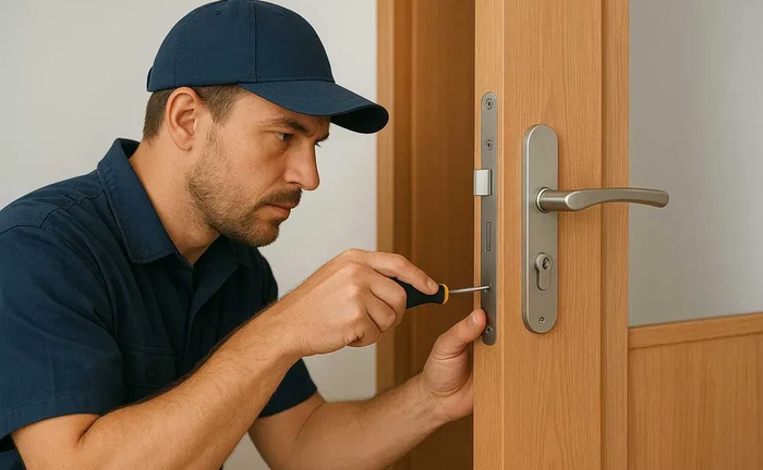Замена дверных замков,Регулировка петель, Установка и ремонт дверей