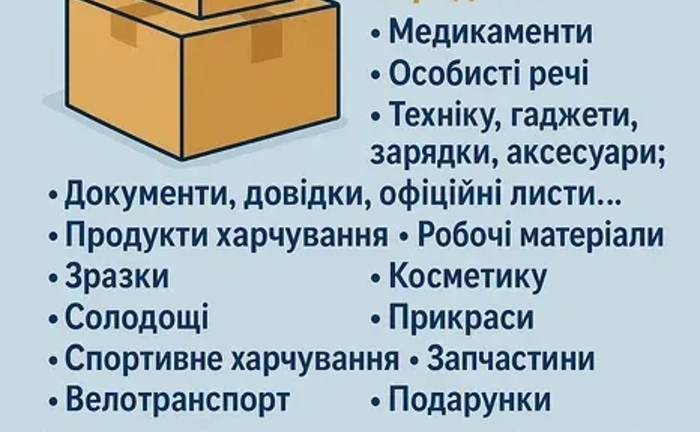 Доставка посилок з України в Европу Доставка посилок з України в Европу