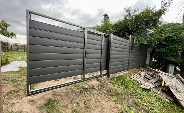 Ворота відкатні Навіс Навес під авто Зварювальні роботи Монтаж Ворота відкатні Навіс Навес під авто Зварювальні роботи Монтаж