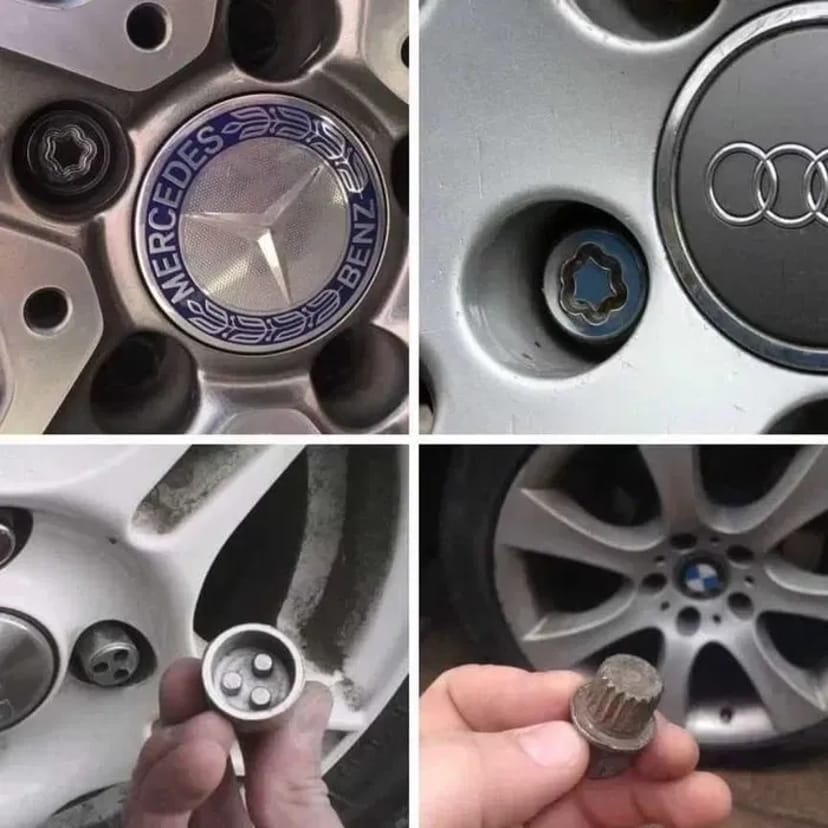 Зняття, вилучення, серетних болтів без ключа. Зняття секреток з коліс.