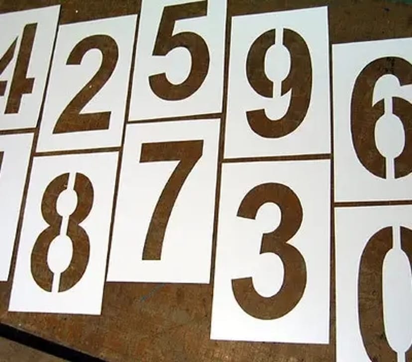 Лазерне різання трафаретів, шаблонів і лекал. Для асфальту стін та інших поверхонь