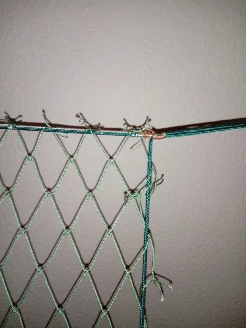 Виготовляємо капронові сітки. Основа для маскувальної сітки.