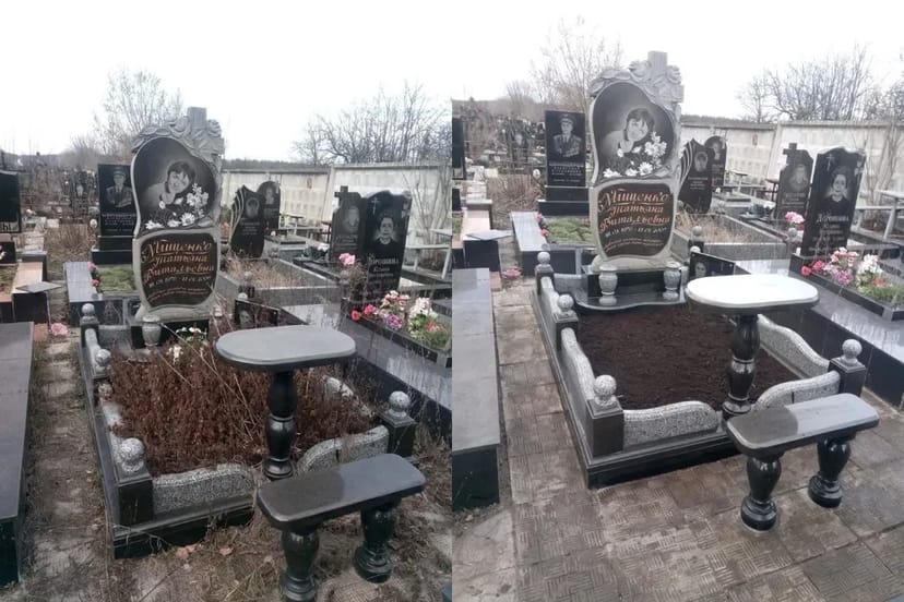 Прибирання могил Київ. Ремонт могил.Декоративне каміння