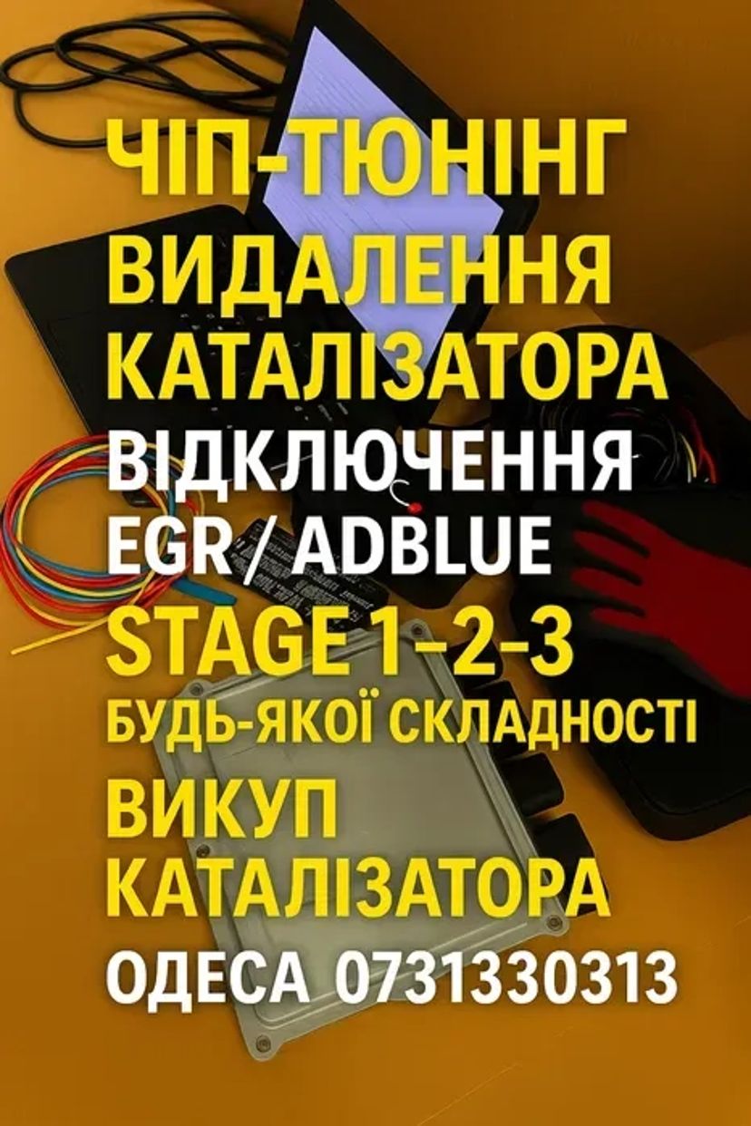Прошивка Євро-2, Stage 1–3, відключення EGR та DPF з виїздом на ваш автосервіс
