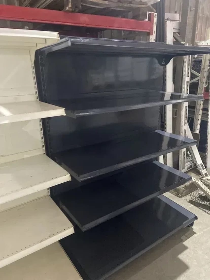 Послуги з порошкового фарбування стелажів. Стелажі торгові колір графіт 7024