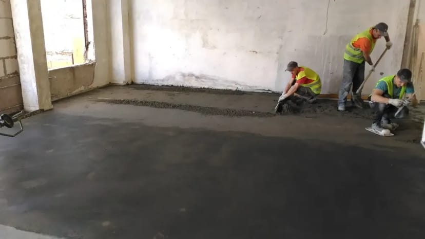 Напівсуха цементно-піщана стяжка