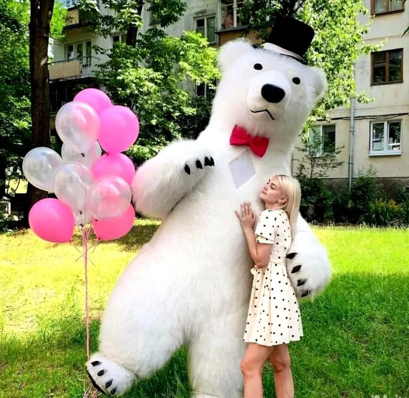 Білий ведмідь Черкаси стриптиз ростова лялька аніматор панда на свято.