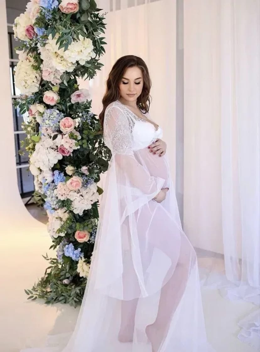 Пенюар для вагітних, фотосесія, зшитий на замовлення!