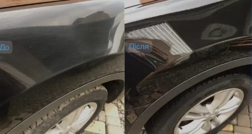 Полірування автомобіля, вирівнювання вмятин без фарбування
