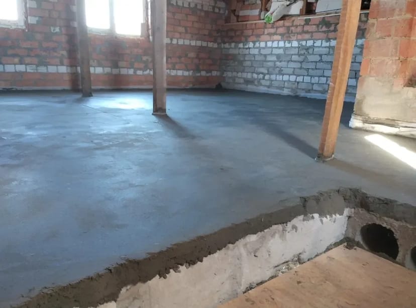 Машинная стяжка пола, выравнивание пола, полусухая стяжка, заливка пола. 200 грн/кв.м работа