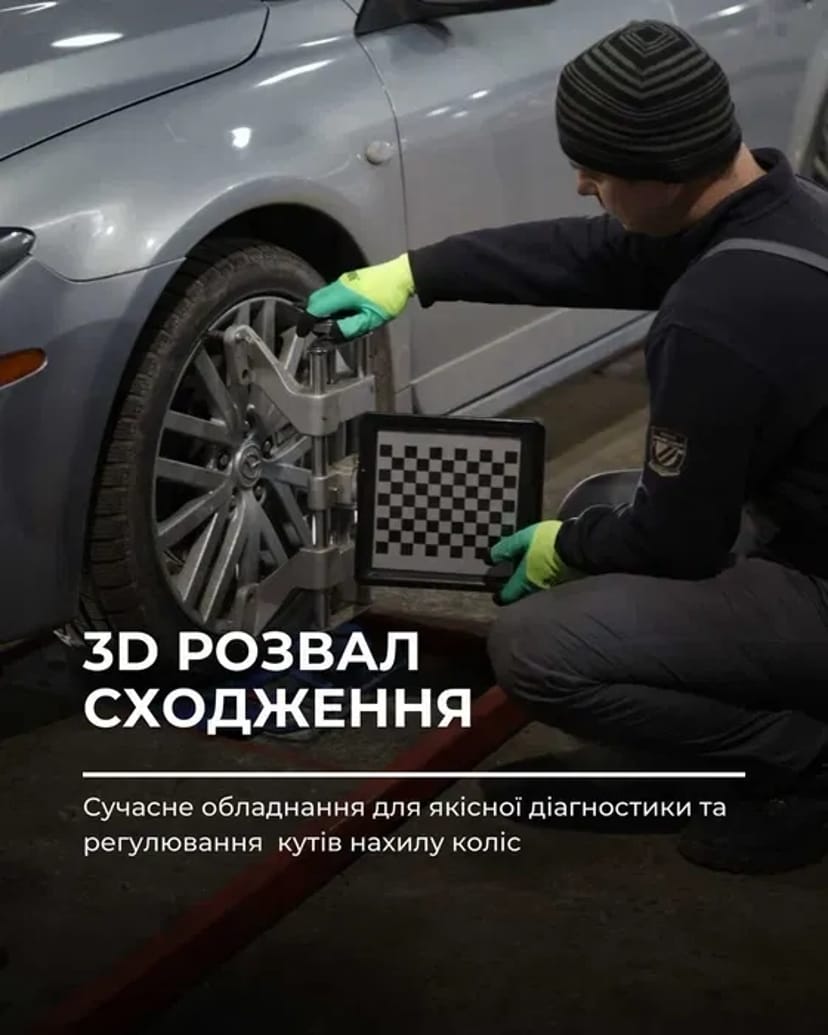 Розвал сходження 3D-Шиномонтаж ул. Ясна ,12