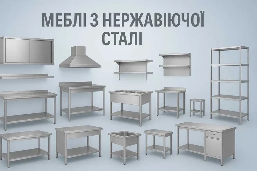 Нержавійка, Столи, Мийки, Витяжки, Полиці, Стелажі