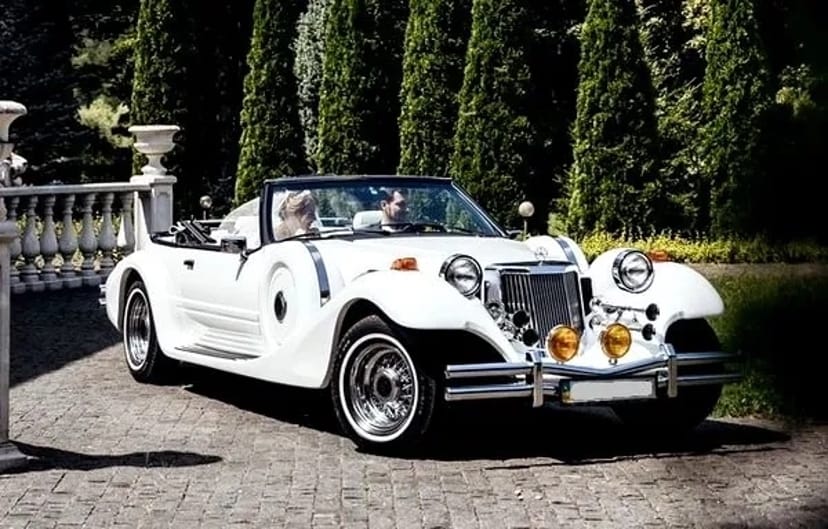 239 Ретро кабріолет білий на весілля Mitsuoka Dore 1993 рік