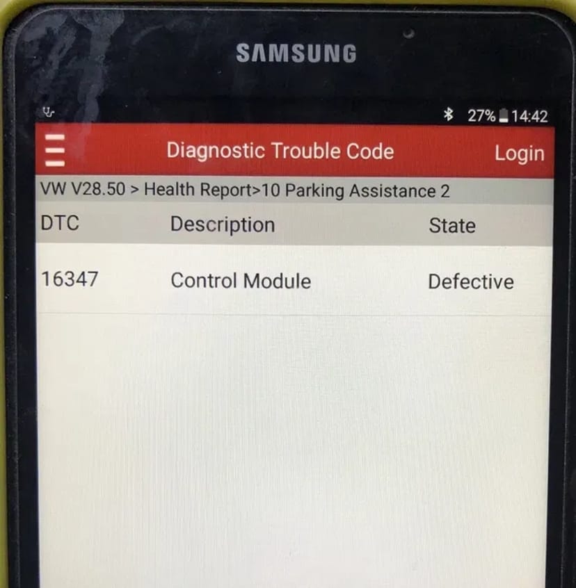 Ремонт блок pdc vw passat b6 b7 cc golf 3c8919475 1K5919475 5k0919475