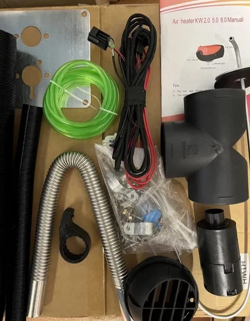 Установка автономного обігрівача